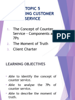 QM Week 7 Designing Customer Service