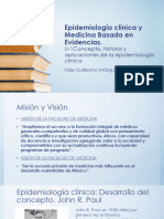 ECyMBE 2021 U-1. DIAP. Concepto, Aplicaciones Historia Epidemiología Clínica