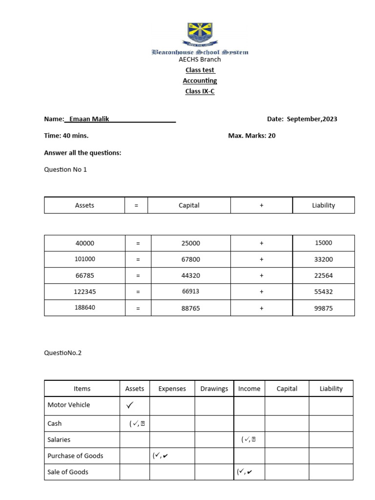 ACCOUNTING GUIDE CLASS 9 10 PDF 2026 visual data 5