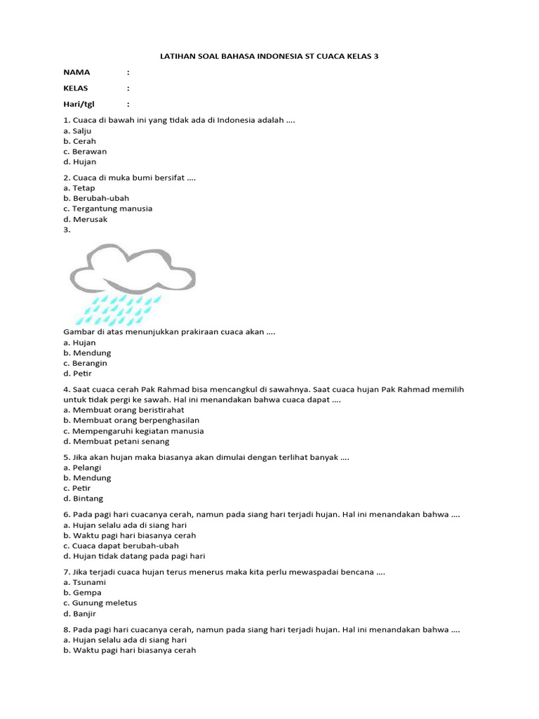 Mengenal Cuaca: Sahabat Kehidupan Kita Sehari-hari!