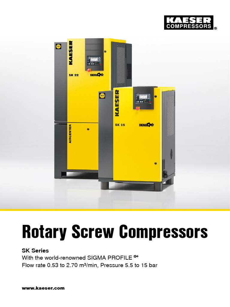 Rotary Screw Compressors: SK Series | PDF