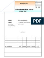 3 Method of Work Installation For Cable Tray