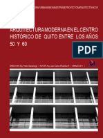 Arquitectura Moderna en El Centro Historico de Quito Entre Los Años 50 y 60
