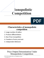 Monopolistic & Oligopoly