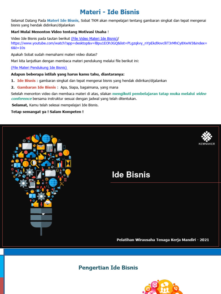 Modul - Ide Bisnis | PDF