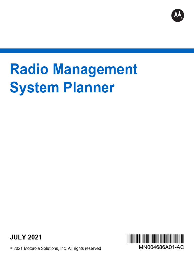 Radio Management System Planner PDF Computer Network Server