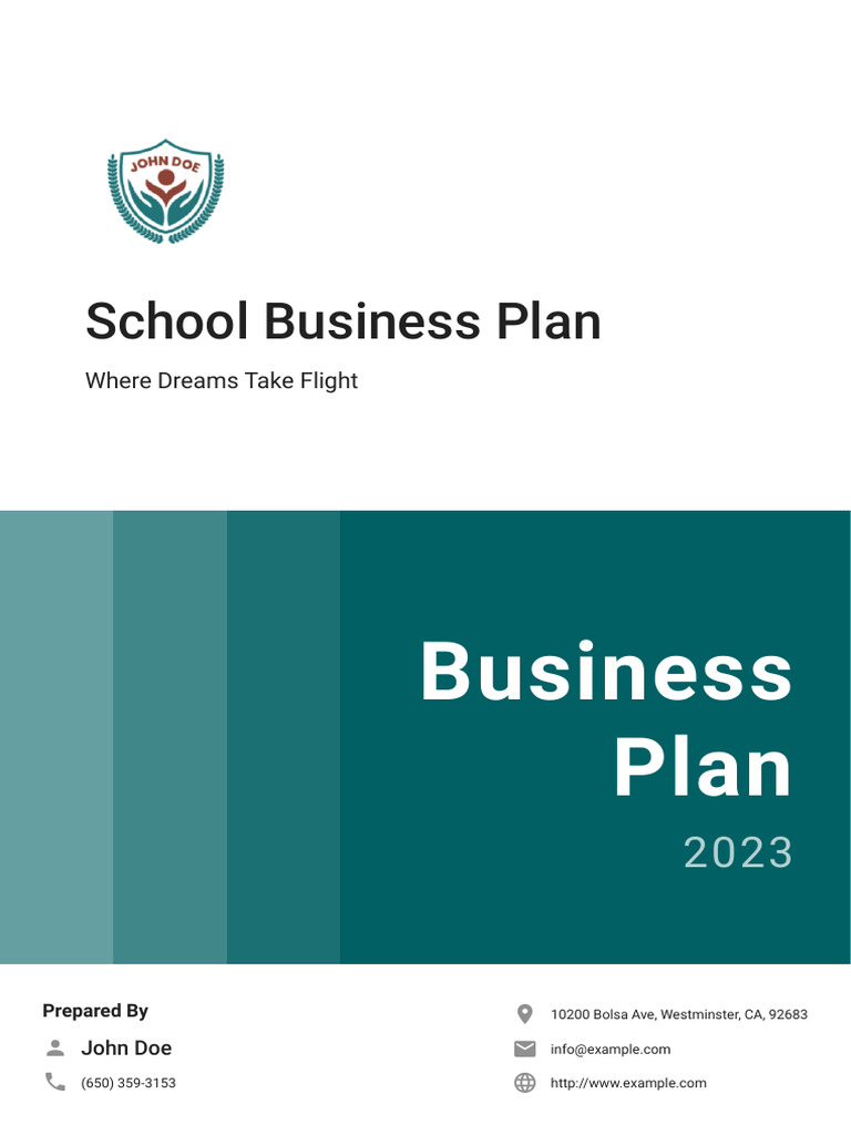 school business plan pdf