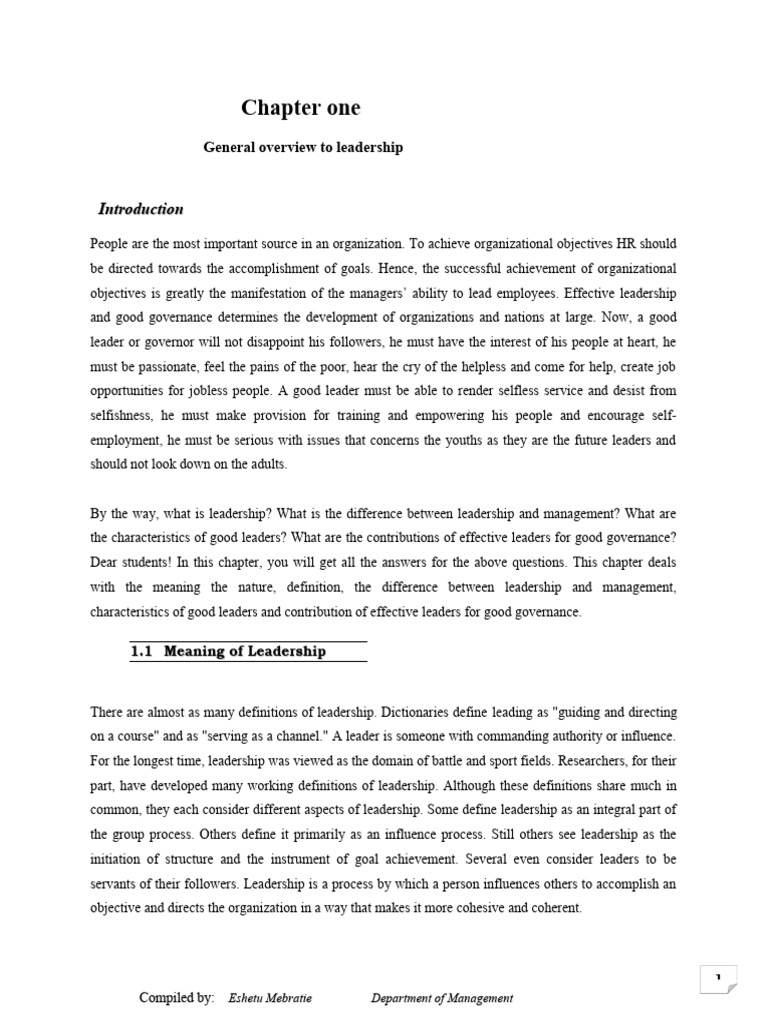 Leadership and Change Management Overview | PDF | Power (Social And ...