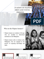The Situation of Filipino Children and Young Persons Report Mambalo Serqueña
