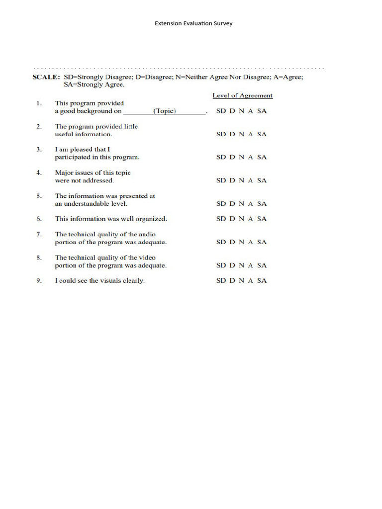 Extension Evaluation Survey PDF