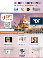 Bangalore Knee Conference 2023 - Brochure