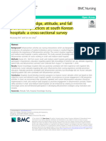 Nurses' Knowledge, Attitude, and Fall Prevention Practices at South Korean Hospitals - A Cross-Sectional Survey