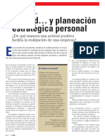 Actitud y Planeación Estratégica Personal