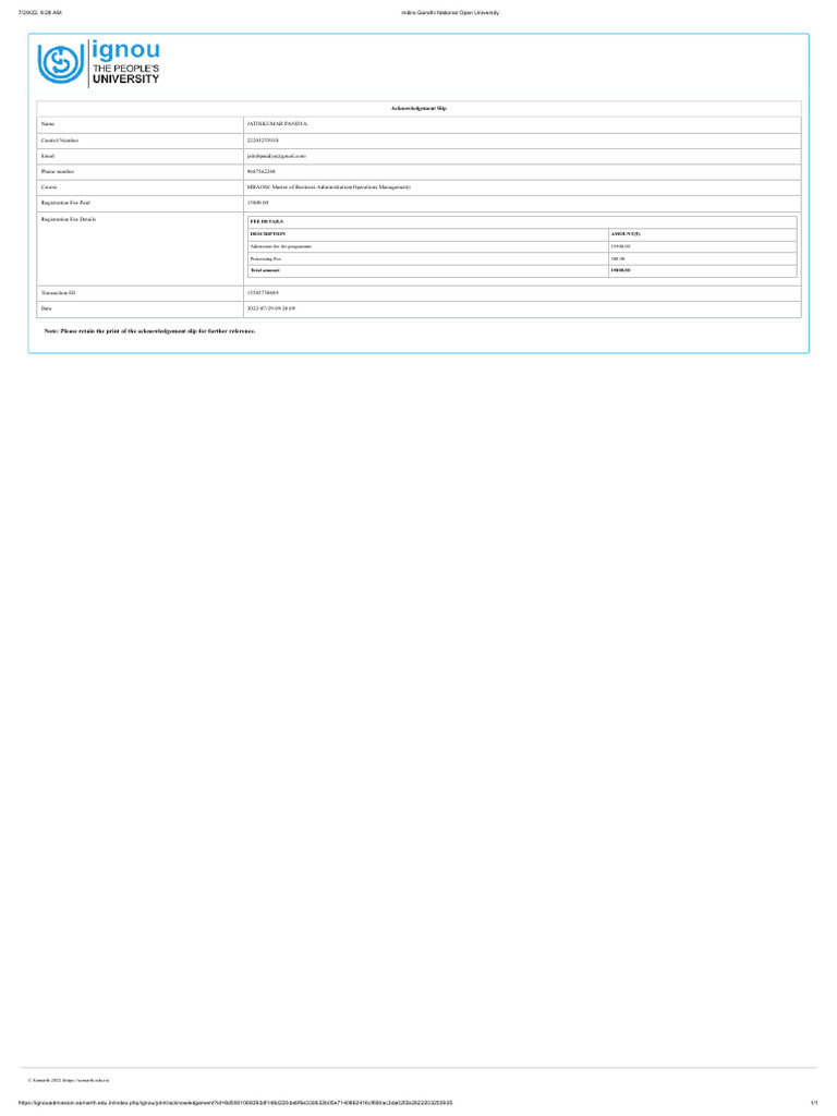 HOW TO GET ADMISSION IN INDIRA GANDHI OPEN UNIVERSITY intelligence overview
