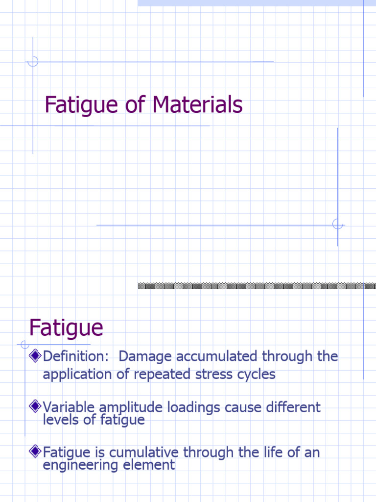 Understanding Material Fatigue Factors | PDF | Fatigue (Material ...