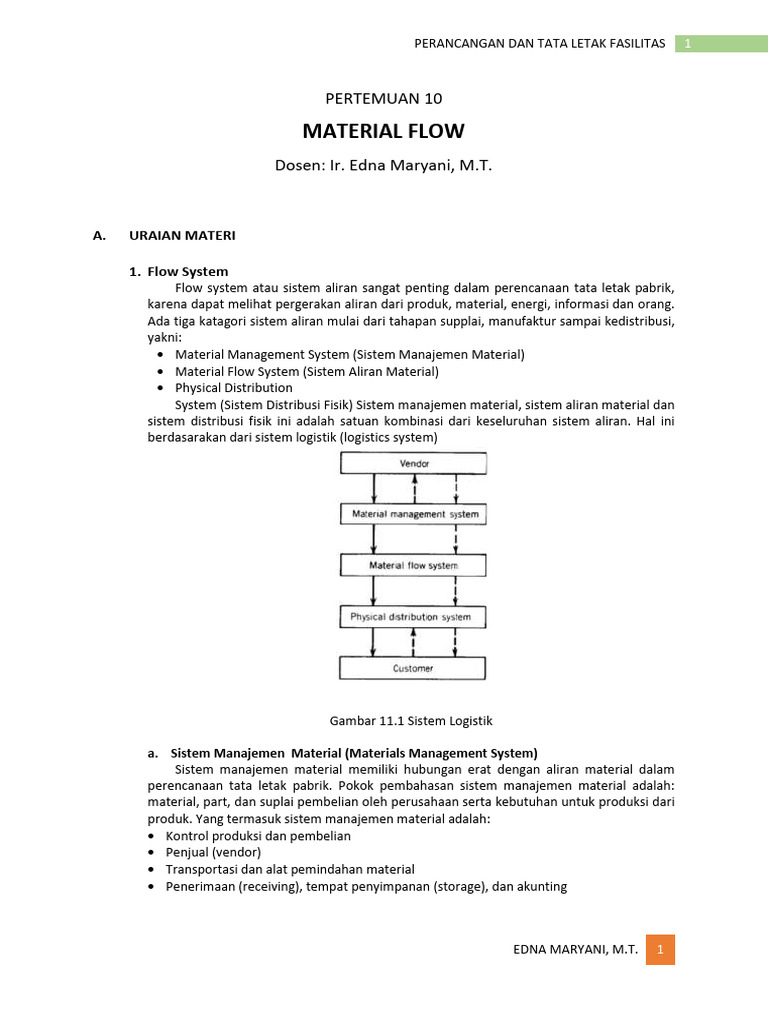 Materialflow | PDF