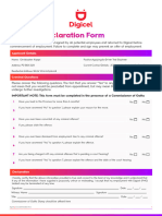 J012876 - Digicel - Criminal Declaration Form