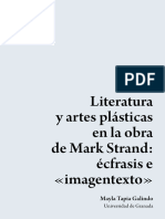 Literatura y Artes Plasticas en Obra de Mark Strand