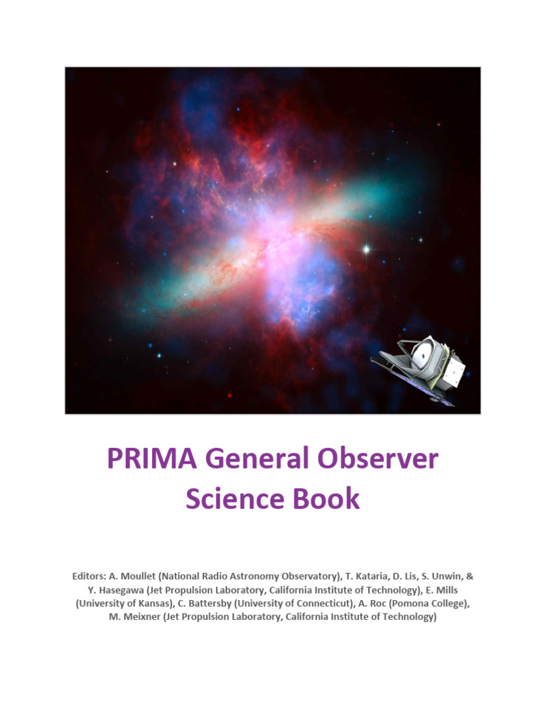 PRIMA General Observer Science Book | PDF | Star Formation | Cosmic Dust