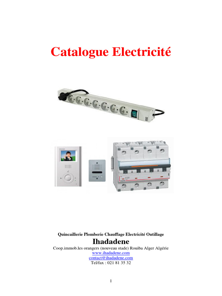 Catalogue Matériel Électrique 2023 | PDF | Énergie électrique | Électricité