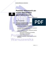 ĆW 1 Leśniewicz A. (Red.) Laboratorium Metrologii I Zamienności - Pomiary Złożonych Zarysów Elementów Geometrycznych