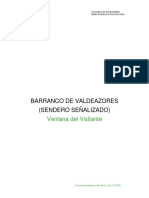 Barranco de Valdeazores (Sendero Señalizado)