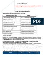 EU RoHS - Declaration Template - English - 2021