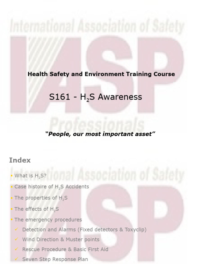 H2S Safety Awareness and Procedures | PDF | Odor | Hypothermia