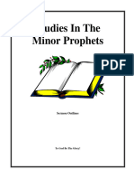 Sermon Outlines Studies in The Minor Prophets 2024