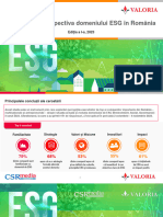 Studiu - Dinamica Si Perspectiva Domeniului ESG in Romania 2023 - EDITIA I