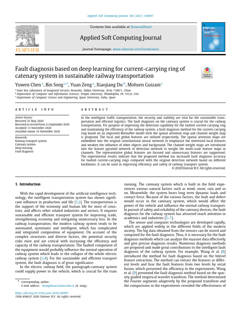 Deep Learning for Railway Fault Diagnosis | PDF | Deep Learning ...