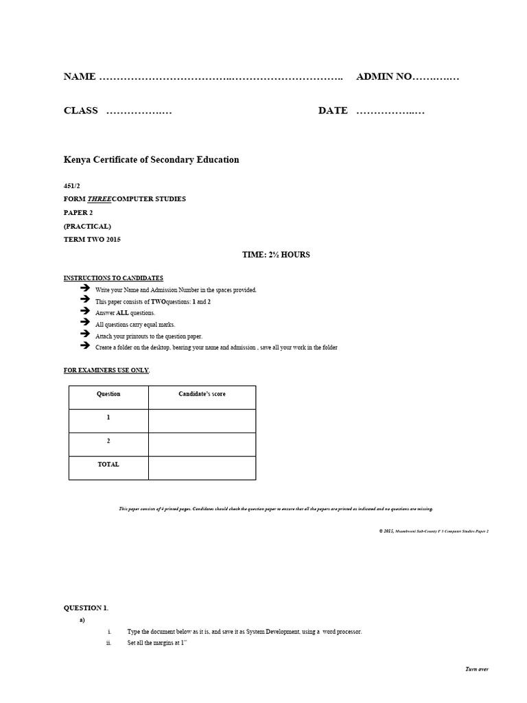 Comp 002581 f3t2 002 - pp2 - Quiz | PDF | Information | Computing