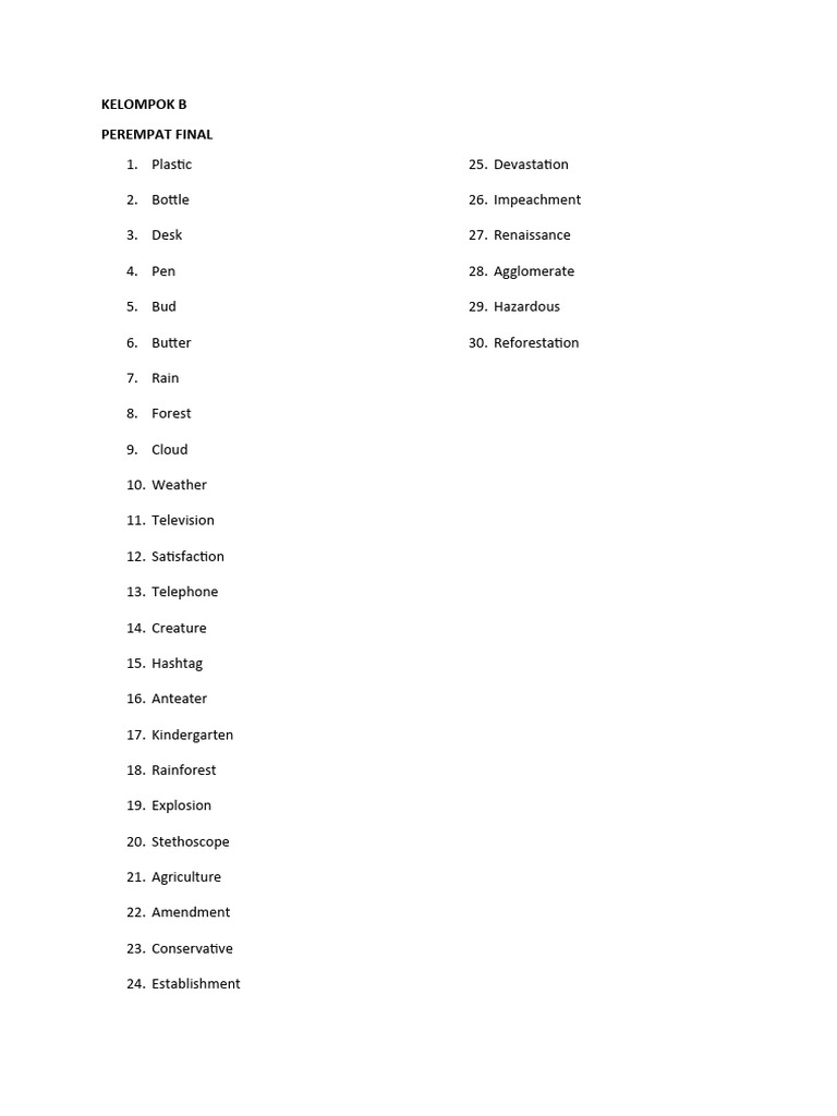 Spelling Bee Kelompok B Revisi Pdf