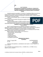 HCL 640 Din 2006 Actualizata 2013 Regulamentul de Organizare Si Functionare A Sistemului de Administrare A Parcarilor