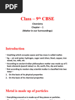 Class - 9th CBSE Matter Ch. - 1