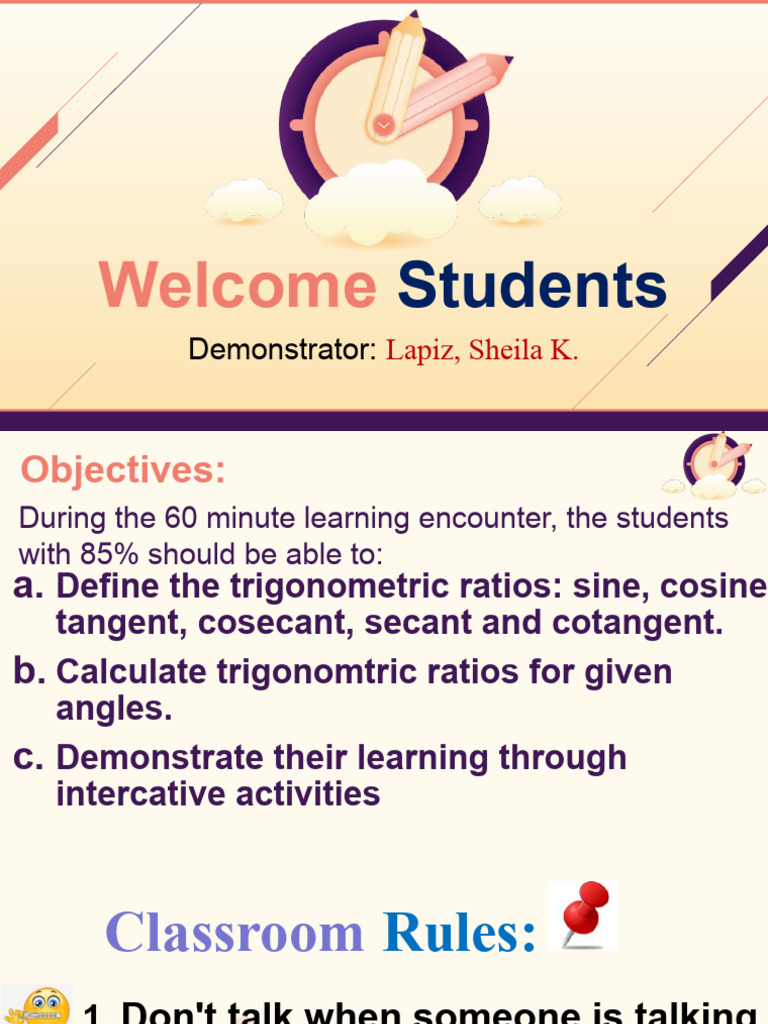 Demo Lapiz | PDF | Trigonometric Functions | Trigonometry