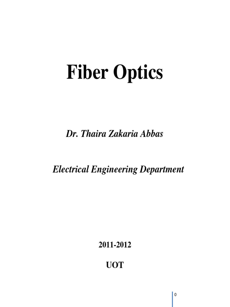 part1-1 | PDF | Optical Fiber | Fiber Optic Communication