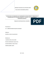 Informe de La Elaboración de La Gaseosa Amarilla - Fiq Kola