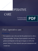 Post Op Care