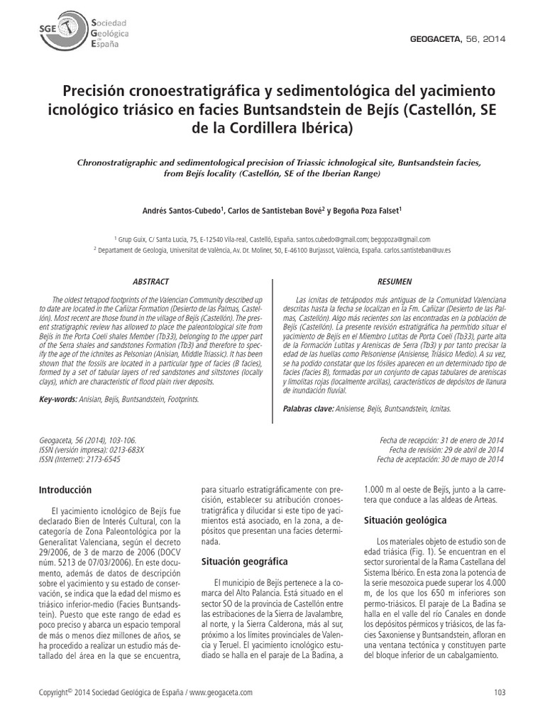 bEJÍS yACIMIENTO ICNOLÓGICO PDF