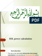 IOL Power Calculation