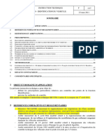 Sommaire: Transports Instruction Technique F 1/ SR / V / F0-1 0 - Identification Du Vehicule 23 Mars 2011