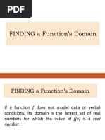 LECTURE 2 - Finding Function's Domain