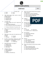 Solid State - DPP 01 - Lakshya JEE 2024