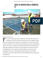 A Simple Approach To Inspecting A Complex PV Installation - IAEI Magazine