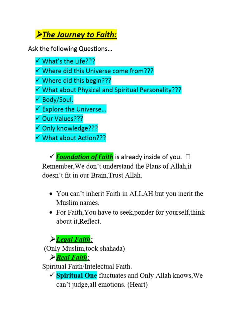 The Journey To Faith Pdf Faith Prophets And Messengers In Islam