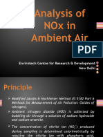 Analysis of NOx in Ambient Air