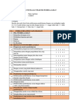 Format Penilaian Praktik Pembelajaran