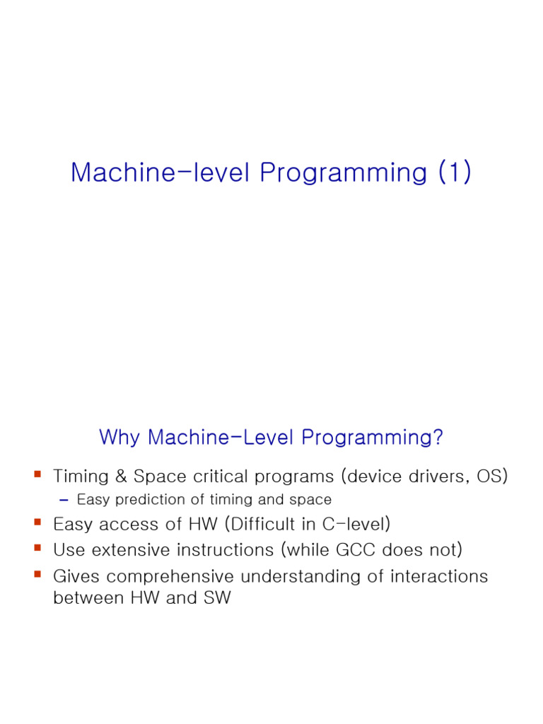Machine-Level Programming | PDF