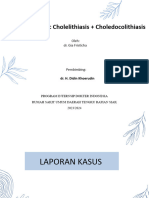 Case Kolesistitis E.C Kolelithiasis + Choledocolithiasis